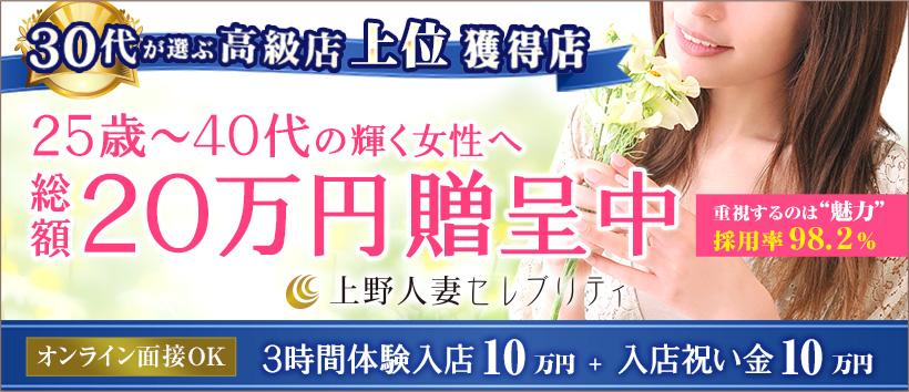 上野人妻セレブリティの求人