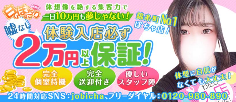 白いぽっちゃりさん錦糸町の求人