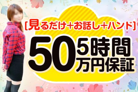 「見る+ハンド+コスプレ」5時間５０万円完全保証！